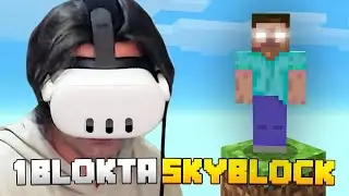 HEROBRINE'LI TEK BLOK SKYBLOCK - iplusd VR