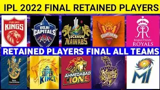 IPL 2022 - ALL TEAMS FINAL RETAINED PLAYERS LIST || All Teams Targeted Players List || SRH,    PBKS