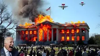 13 минут назад президентский дворец США в Вашингтоне был разрушен российским Су-57.