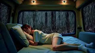 Deep Relaxation Tonight | Forest Rainstorm ASMR in Cozy Car Shelter Therapy Bliss