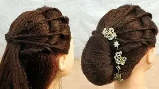 New Amazing wedding hairstyle with Easy Trick:party hairstyle \function hairstyle