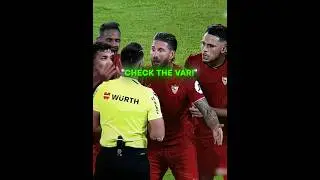 Серхио Рамос получил забавную красную карточку 😅