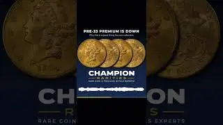 The premium on Pre-33 gold is DOWN! #gold #numismatics #coin