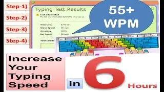 How to increase typing speed on keyboard, Typing speed techniques, Typing Tutorial
