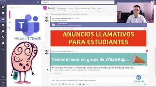 Como hacer un ANUNCIO llamativo en Microsoft Teams para motivar a tus alumnos