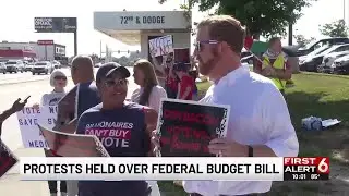 Protests held over federal budget bill