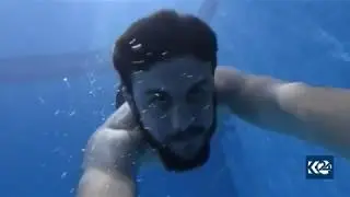 گەنجێكی مەلەوان لە گەرمیان دەتوانێت زیاتر لە 3 خولەك لە ژێر ئاوبمێنێتەوە