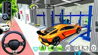 New Orange Farrier Racing Car In Auto Repair Shop 3D Driving Class Simulator #Emaan Gaming#