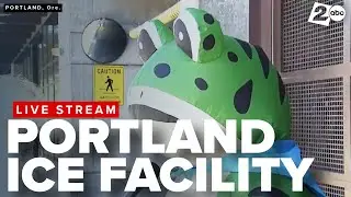 Outside the Portland ICE facility amid ongoing protests and the legal battle over the deployment