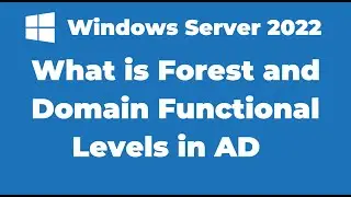 77. What is Forest and Domain Functional Levels in Active Directory