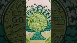 #gogreen #warliart #poster #environment #environmentday #art #drawing #green #earthday #saveearth