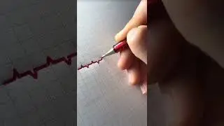 Heartbeat ❤️ #shorts #satisfying #heart #heartbeat #drawing