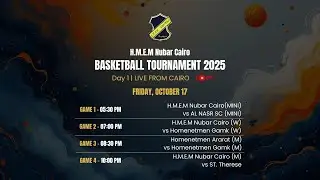 H.M.E.M Nubar Cairo Basketball Tournament 2025 &ndash; Day 1 | Live from Cairo