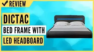 DICTAC Full Bed Frame with LED headboard Review