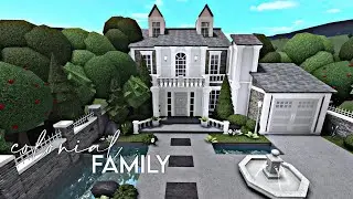 Bloxburg | Colonial Family Home - Exterior