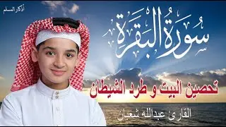سورة البقرة , القارئ عبدالله شعبان , لتحصين البيت و طرد الشيطان و السحر  Surah Baqara