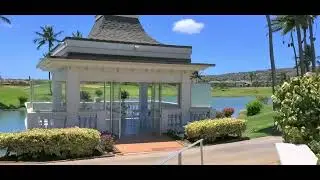 Kapolei Golf Club course side pavilion wedding venue Oahu, Hawaii