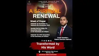 Week of Prayer 2025 (Wednesday) - Pastor Demson Salmon