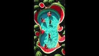 They&rsquo;re Swimming Inside a Giant Watermelon! 🍉😲