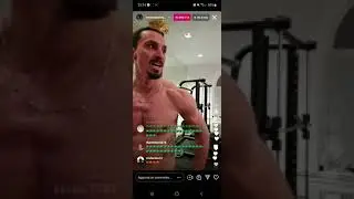 zlatan ibrahimović live su instagram preparazione per la prossima stagione milan is on fire🔥😂