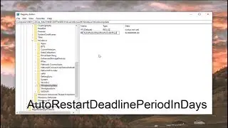 How to Change Auto-Restart Deadline to Install Updates in Windows 10