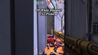 No Vision, No Problem 💥 Blinded OP Kill | Valorant#valorant