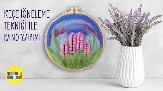 Изготовление панно в технике войлочного прошивания