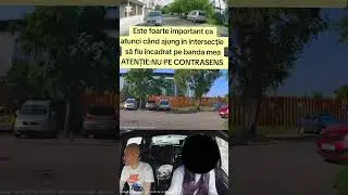 Intrarea și ieșirea în/din parcarea din Capăt Dacia...traseu de examen, Iași 