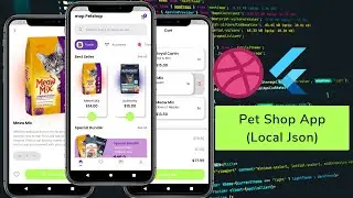 Pet Shop App (Local Json) 📱🐈🥫| Dribbble to Flutter