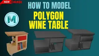 Autodesk Maya Wine Table Modeling in Hindi | Wine Table Polygon Modelling From Scratch