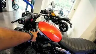 2025 TRIUMPH SPEED T4 BAJA ORANGE COLOR FIRST LOOK AND REVIEW #newcolors #triumph #speed #youtube