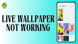 Live Wallpaper Not Working on Android Problem