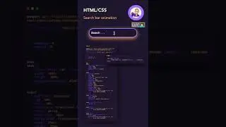 HTML/CSS search bar animations, Subscribe for source code 