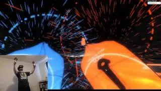 Audioshield Harder One Punch Man theme center of the play area