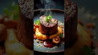 Beef Volcano with Truffle Mashed Potatoes#shorts #chef#povcooks#recipe