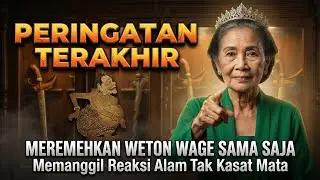 PERINGATAN TERAKHIR! MEREMEHKAN WETON WAGE SAMA SAJA MEMANGGIL REAKSI ALAM TAK KASAT MATA