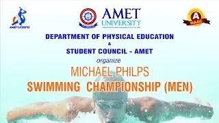 SWIMMING CHAMPIONSHIP |  APRIL 2022 |  SLIDE SHOW | AMET UNIVERSITY | AMET-DSW