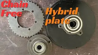 Chain free hybrid bike motor plate | hybrid motorcycle | hybrid bike | petrol bike to hybrid bike