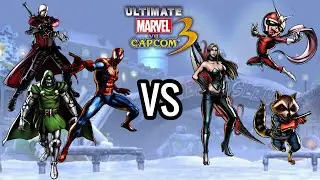 UMVC3 PARSEC - SPIDER-MAN/DOCTOR DOOM/DANTE VS TRISH/ROCKET RACCOON/VIEWTIFUL JOE!