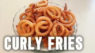 How to make Curly Fries | Kids Lunch Box Recipe | Easy Potato Snack!