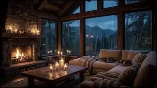Drift Into Sleep 🌧️ Intense Forest Rain and Thunder, Soothing Rain Sounds for Insomnia