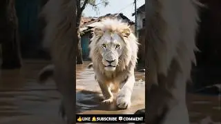 Brave Lion Saved a Child in Flood | Real Hero Story | Touching Rescue 🦁 #shorts #animals #trending