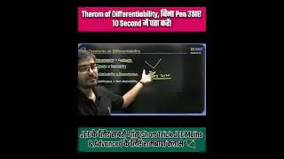 🎯 Differentiability Theorems in 10 Seconds! | JEE Mains & Advanced 2025/26 | JEE Crisp#iit#jeemaths