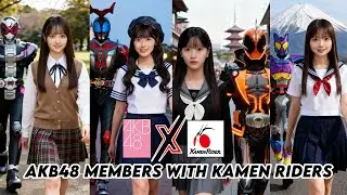 AKB48 Members with Kamen Riders - Generated by AI | Idol 48