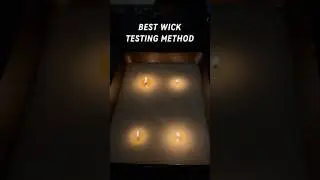 How to Test Multiple Candle Wicks #candletricks #candlemakingtips