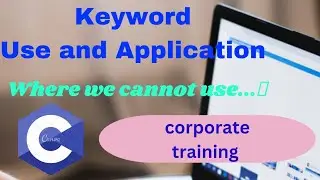keyword in c | what is keyword | c language basics | coding dost