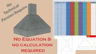 No Calculation | Time saving, Easy and Automatically excel method Calculation of trapezoidal footing