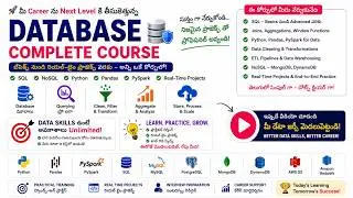 Database Course in Telugu | SQL Full Course | Data Engineering Roadmap | MySQL | OLTP vs OLAP