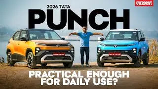 2026 Tata Punch Facelift Review - New Turbo-petrol, CNG AMT Driven | #OVERDRIVE