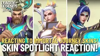 Reacting To The Immortal Journey Skins Spotlights! | Wild Rift